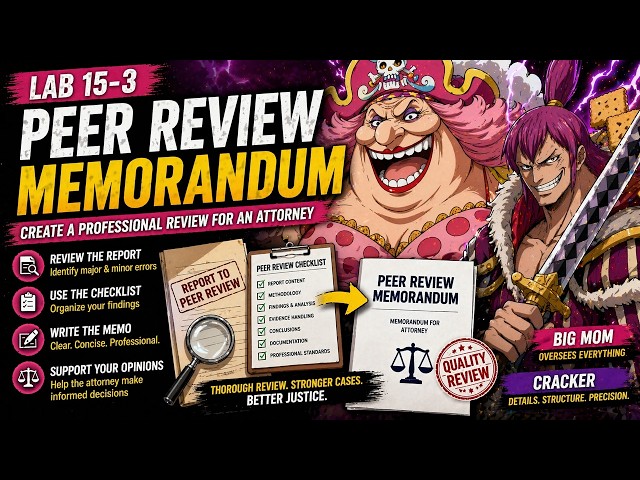 Digital Forensics Peer Review Memo Lab: Writing a Professional Review for an Attorney