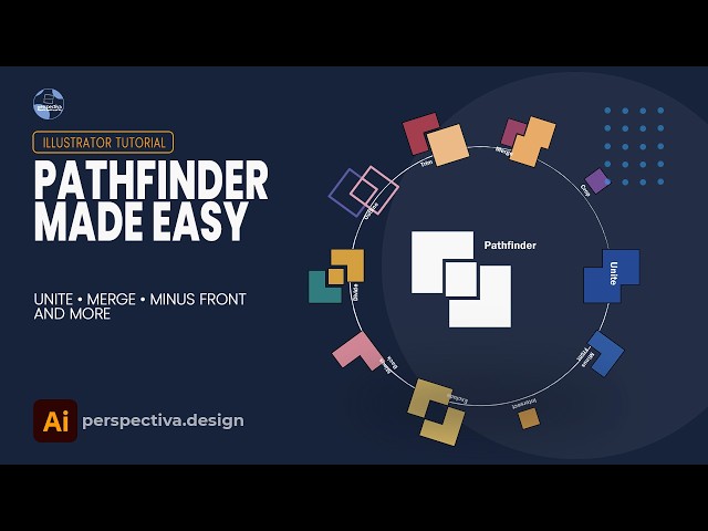 Adobe Illustrator Pathfinder Tool Explained | Unite, Merge, Minus Front & More
