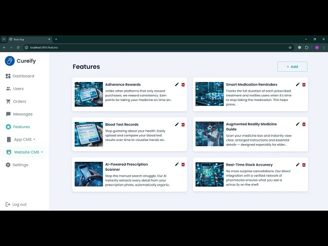 Cureify Backend Coding