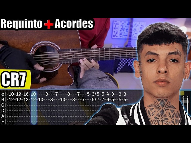 CR7 - Natanael Cano - Requinto + Chords | TABS | Guitar Tutorial