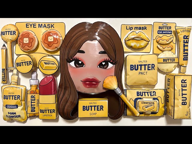 [💛Paper DIY💛] Butter Squishy Makeup & Skincare asmr butter stick squishy wax cracking ASMR