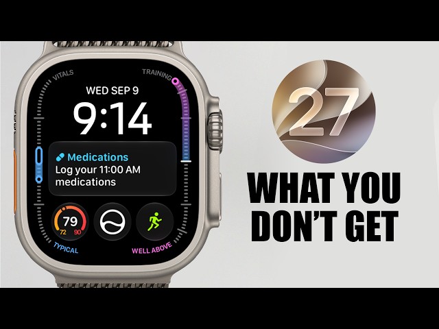 Todas las novedades de watchOS 27