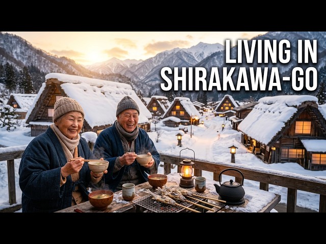 Living in Japan's Snow Village | How People Survive Under 4 Meters of Snow in Shirakawa-go | 4K