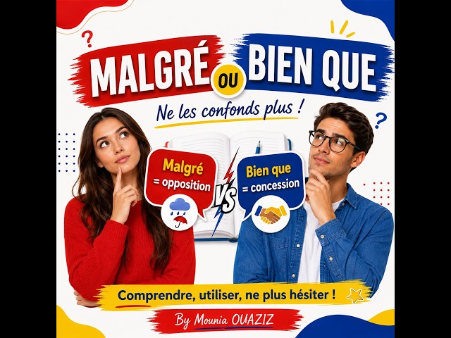 MALGRÉ ou BIEN QUE ?  La différence expliquée simplement ! | Français facile