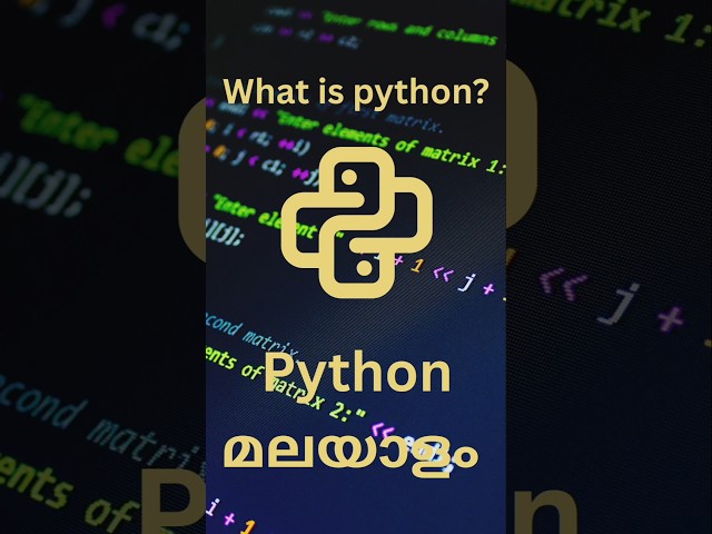 Python എന്താണ്? 🐍 | Beginners Must Know! 💻🔥 #Shorts