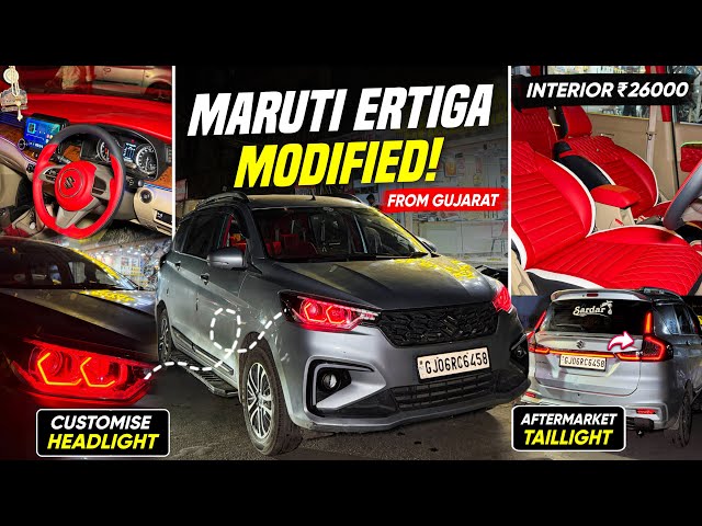 2026 MARUTI ERTIGA MODIFICATION WITH PRICE✅ERTIGA LUXURY INTERIOR😍ERTIGA CUSTOMISE HEADLIGHT😍