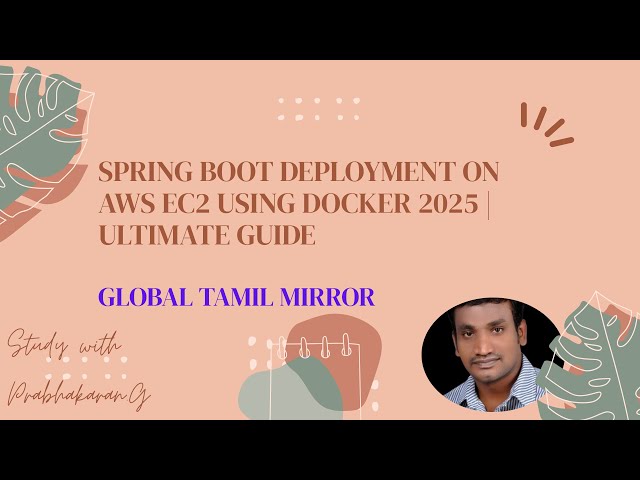 “Spring Boot Deployment on AWS EC2 Using Docker 2025 | Complete Guide”