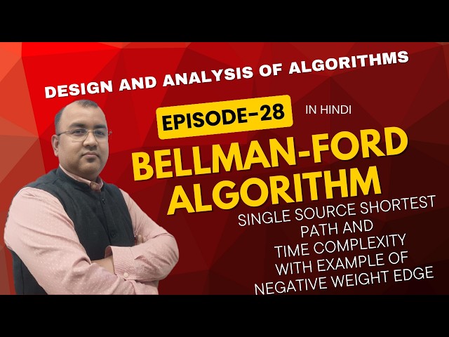 Bellman–Ford Algorithm Explained | Single Source Shortest Path | Negative Weights | DAA Tutorial