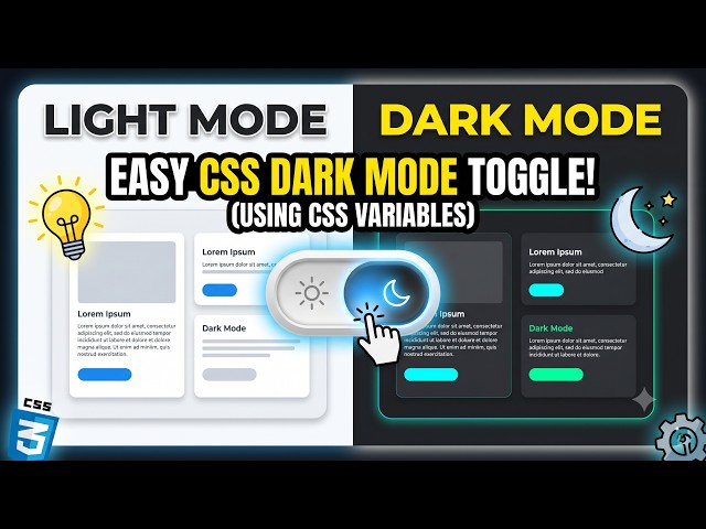 Stop Hardcoding Dark Mode! Use CSS Variables Instead (HTML, CSS & JavaScript)