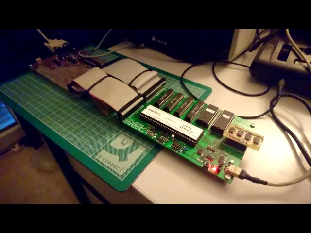 Motorola 68010 homebrew computer running C test programs