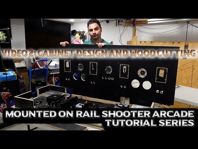 How To Build a On-Rail Shooter Arcade Tutorial - Video 2: Cabinet and Wood Cutting