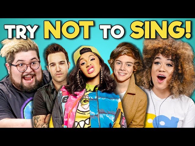 COLLEGE KIDS REACT TO TRY NOT TO SING ALONG CHALLENGE #3