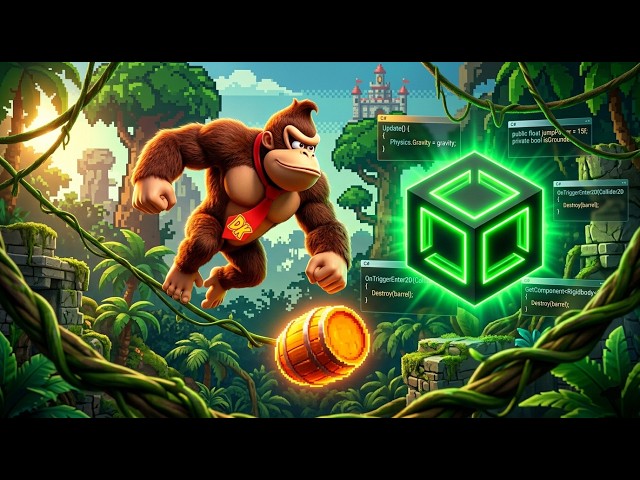🔴Gamedev de Improviso: Como Codar o DKC na Unity do Zero 🦍💻🍌