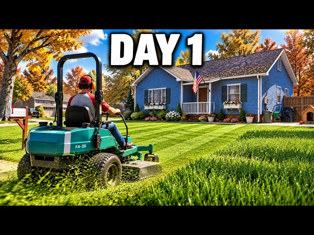 I Started My Own Lawn Care Business in This New Game... and It’s WAY More Fun Than I Expected!