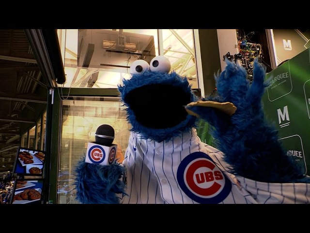 Cookie Monster sings Take Me Out to the Ball Game on National Chocolate Chip Cookie Day 🍪