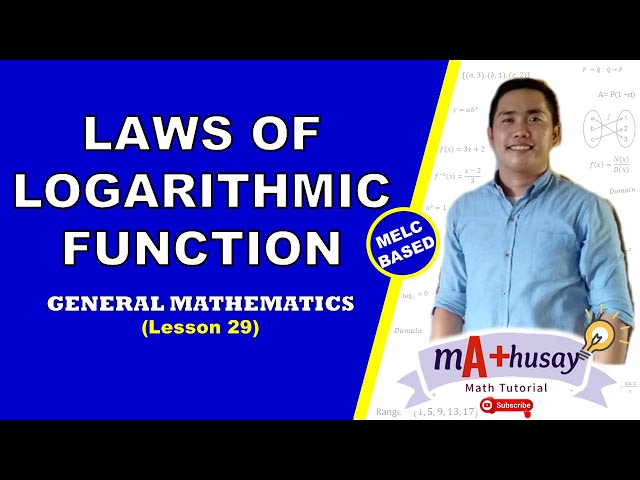 LAWS OF LOGARITHMIC FUNCTION (FILIPINO) || CHANGE-OF-BASE Formula || Evaluate Logarithmic Function