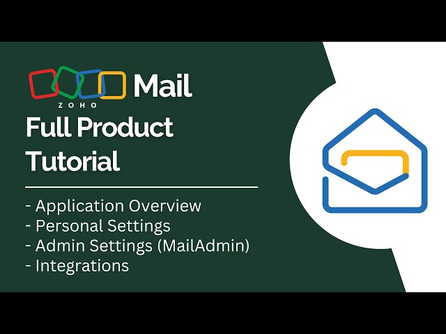 Zoho Mail Full Product Tutorial