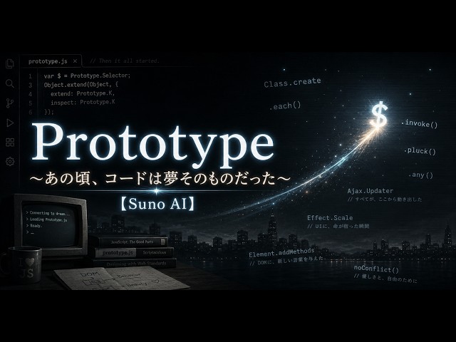 Prototype.js 〜あの頃、コードは夢そのものだった〜【Suno AI】