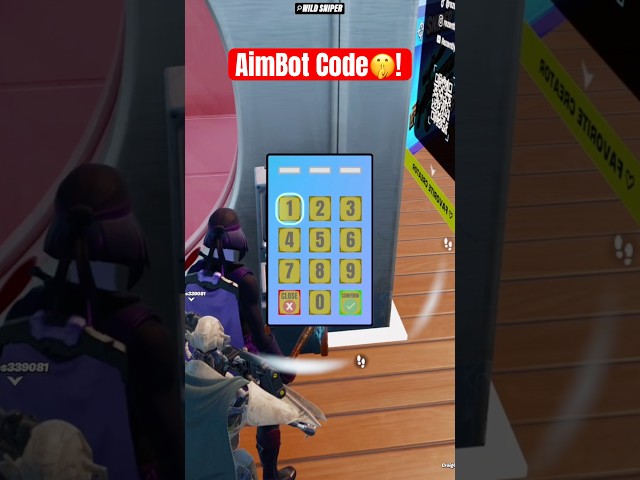 Fortnite Sniper One Shot AimBot Code😱#fortnite #ytshorts #fortniteaimbot