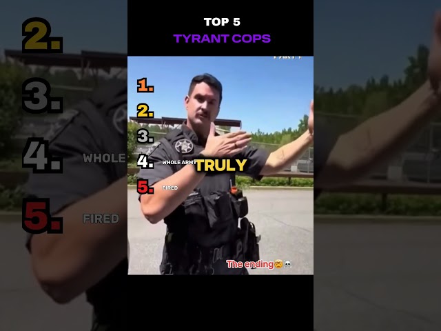 Top 5 Tyrant Cop 👮 #cop #angry #tyrant #copsoftiktok #crazy