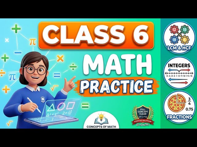 Class 6 math practice ||@conceptsofmath1|| mathematics