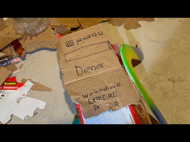 End for a cardboard Dienex Workstation 12 Extreme Power PC.