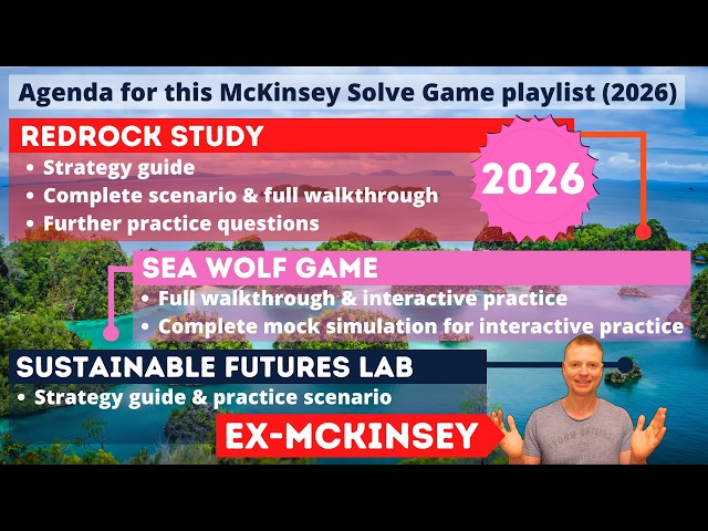 McKinsey SOLVE (2026): Master the 3 McKinsey Problem Solving Games (PSG) | Complete Playlist