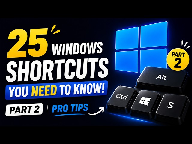 25 Windows Shortcuts You Need to Know (Part 2) | Pro Tips #windows #windows11