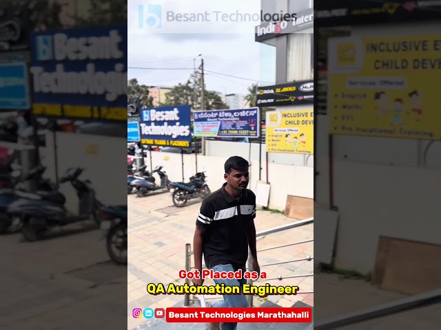 Software Testing Course with Dual IIT Certification | Besant Technologies Bangalore Marathahalli