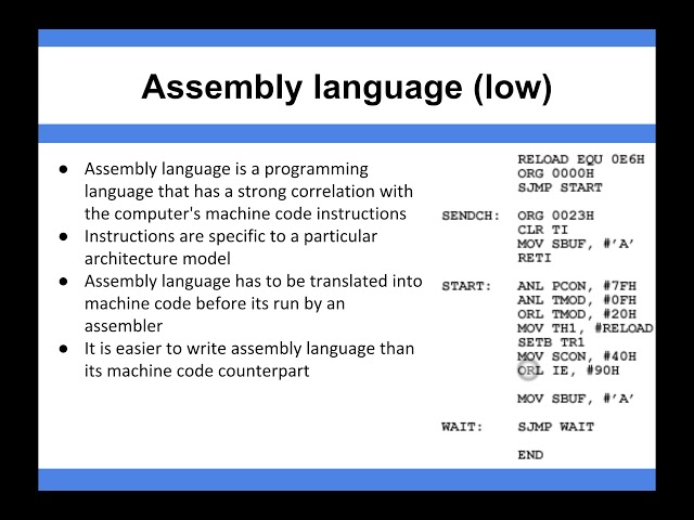 Computer Architecture - Assembly Language