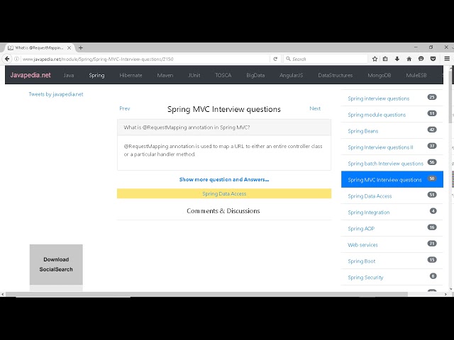 What is @RequestMapping annotation in Spring MVC? | javapedia.net