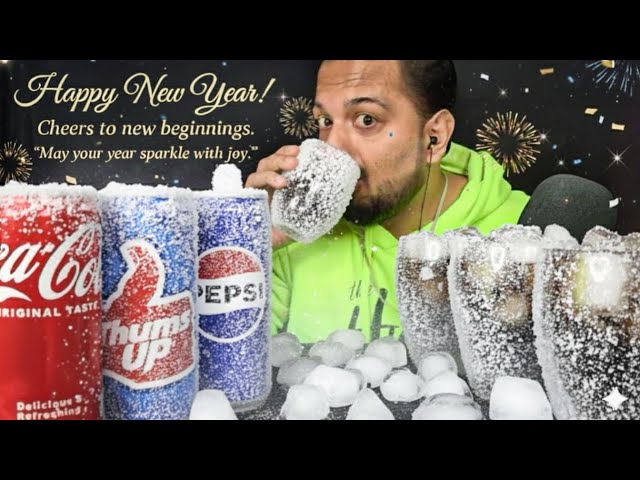 LAST VIDEO! | COLD ICED🥶 FAMOUS SOFT DRINKS | COLD DRINKS🍷| COKE, PEPSI & THUMS UP | DRINKING SOUNDS
