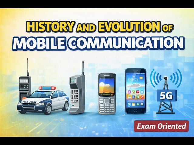 History and Evolution of Mobile Communication (0G to 5G) | Mobile Computing Series | Unit 1