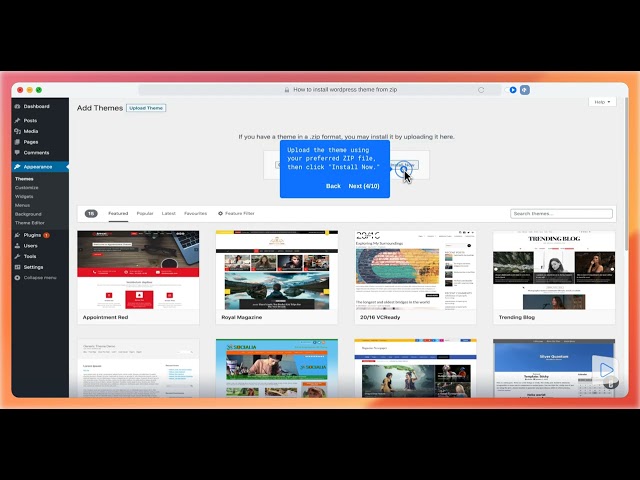 How to Install WordPress Theme from Zip File Step by Step