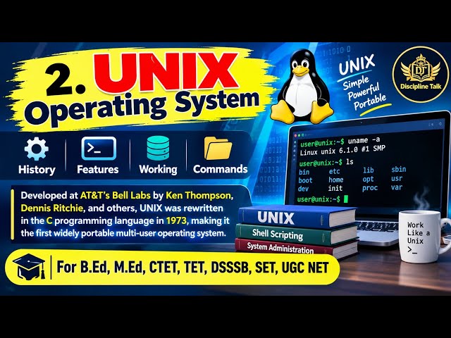 UNIX Operating System Explained | Features, Architecture & Basics