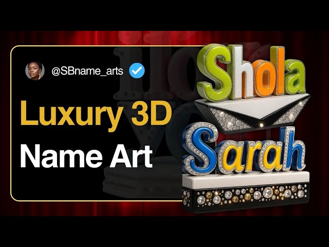 Luxury 3D Name Art Design | Stunning Custom Names