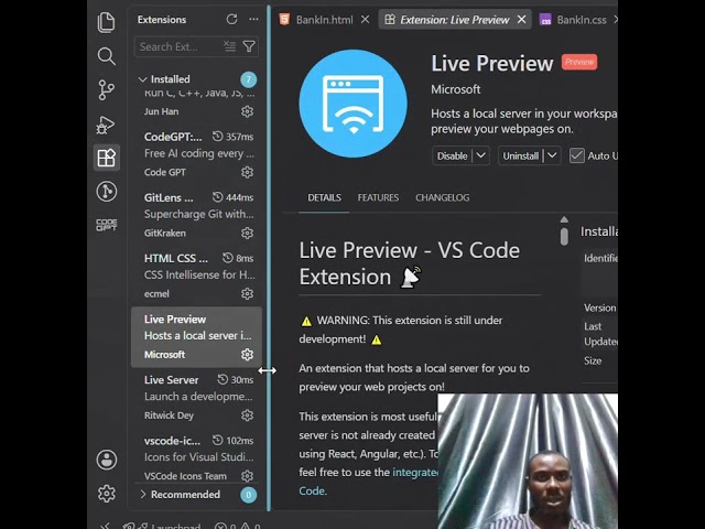 How to open SHOW PREVIEW on your workspace VS Code