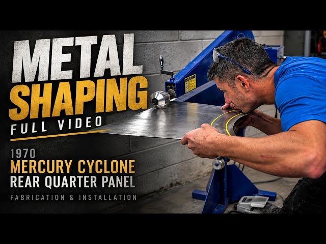FULL VIDEO | Metal Shaping a 1970 Mercury Cyclone Rear Quarter Panel. #bespoke_car_restoration 