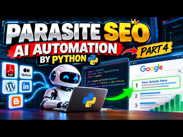 Parasite SEO AI Automation with Python | Part 4 🔥