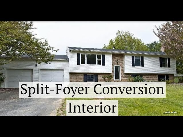 Split Foyer Conversion to Two Story Interior