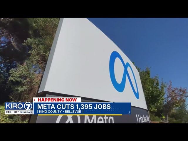 Meta announces layoffs for over 1,300 employees in WA