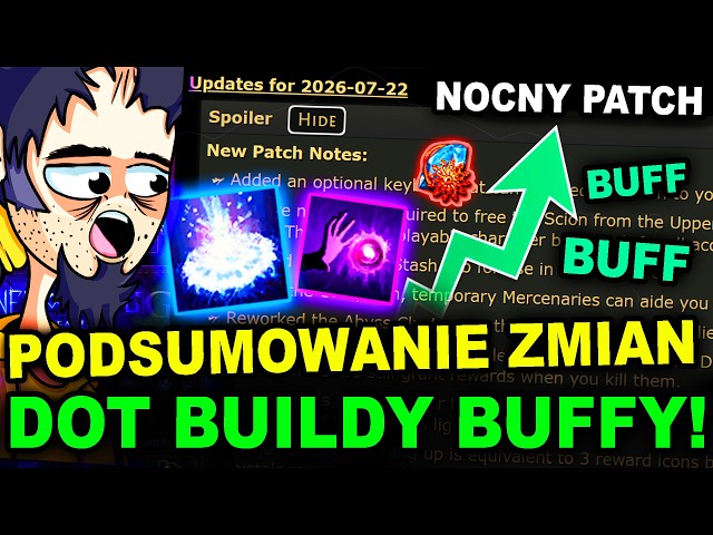 BUFF for DoT Builds and CASTERS! Path of Exile 3.29 Night Patch Notes