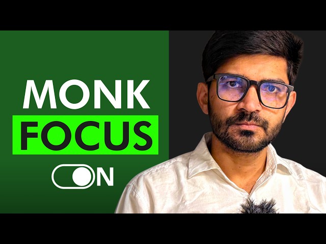 Laser Like Focus & Never Get Distracted | Monk Mode | Dr Pankaj Verma