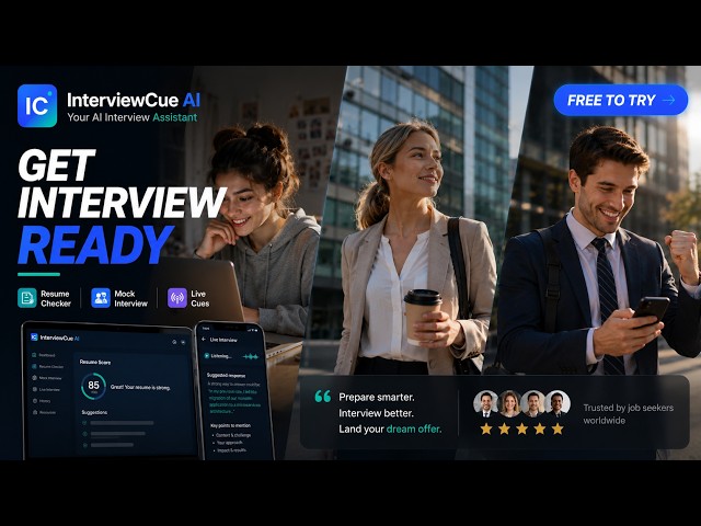 Get Interview Ready with AI | InterviewCue AI — FREE TO TRY