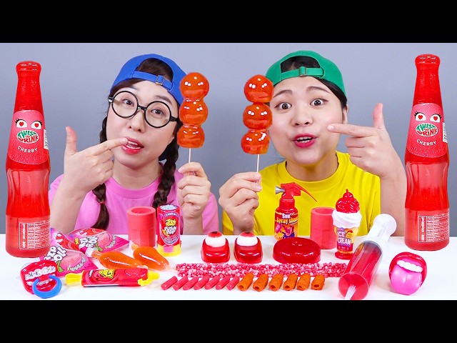 Convenience store Red Dessert Jelly Mukbang DONA