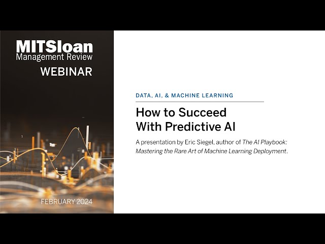 How to Succeed With Predictive AI