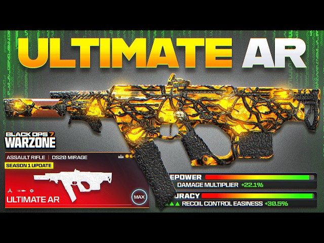 the *NEW* BEST AR META LOADOUT in BO7 WARZONE after UPDATE! (Best Assault Rifle Class in COD WZ S1)