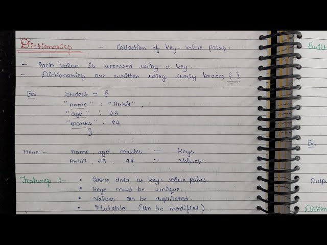 Python Lec 7 || Dictionaries ~ Built-in Methods , Built-in Functions, Dictionary Keys | Book & Talks