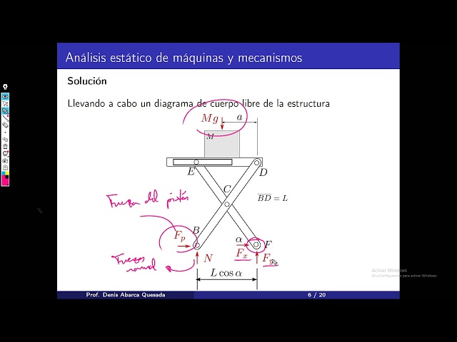 Analisis estatico  de mecanismo de tijera Parte 2