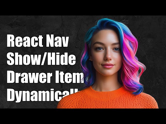 React Navigation: How to Show/Hide Drawer Items Dynamically